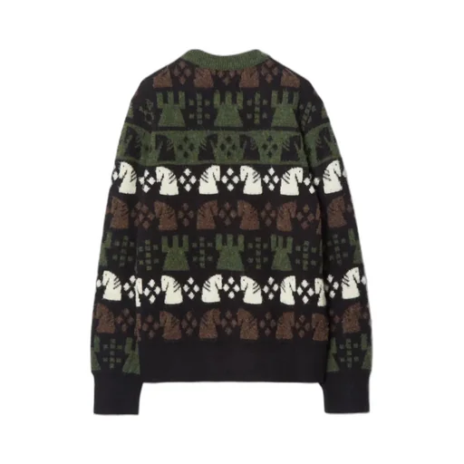 Burberry Pattern Intarsia-Knit Crewneck Jumper