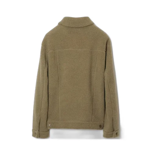 Burberry Long-Sleeved Buttoned Fleece Overshirt
