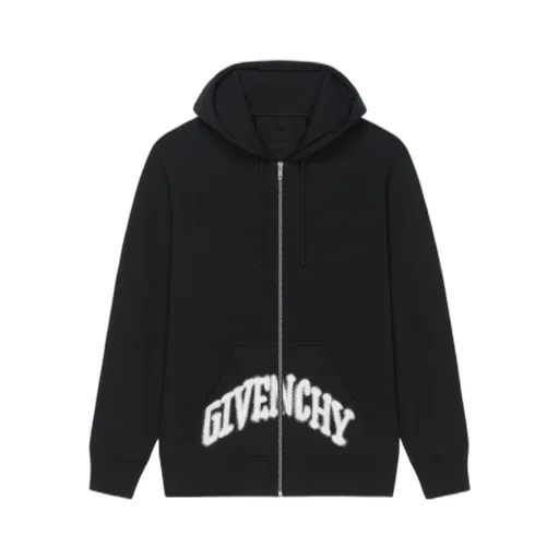 Paris Skull Hoodie In Felpa With Rhinestones