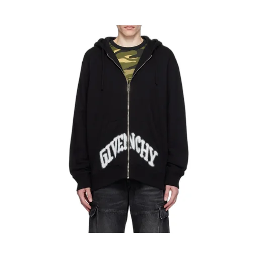 Paris Skull Hoodie In Felpa With Rhinestones