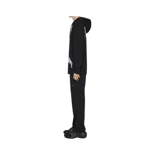 Paris Skull Hoodie In Felpa With Rhinestones