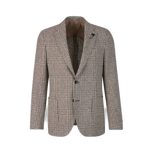 Lardini Plaid Motif Blazer