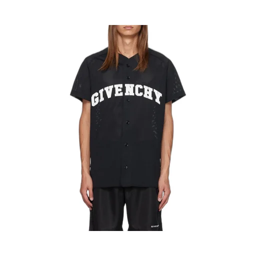 Givenchy College Baseball Shirt In Mesh