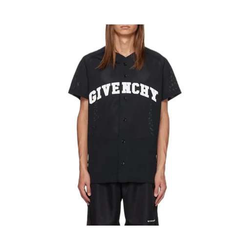 Givenchy College Baseball Shirt In Mesh