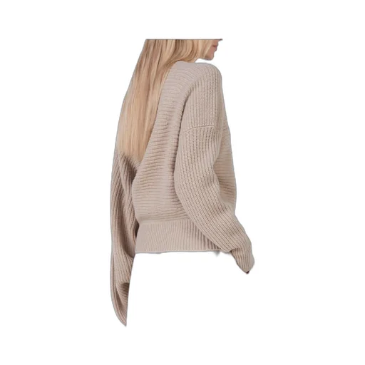 Stella Mccartney Roll-Neck Rib-Knit Cape Jumper