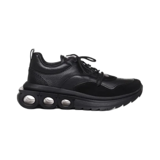 Salvatore Ferragamo Gancini-Plaque Lace-Up Sneakers