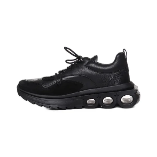 Salvatore Ferragamo Gancini-Plaque Lace-Up Sneakers