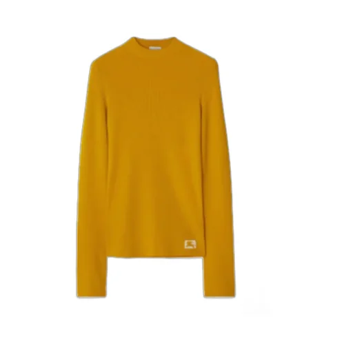 Burberry Logo Intarsia-Knit Long Sleeevd Top