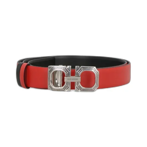 Gancini Belt Buckle Double-Sided Belt