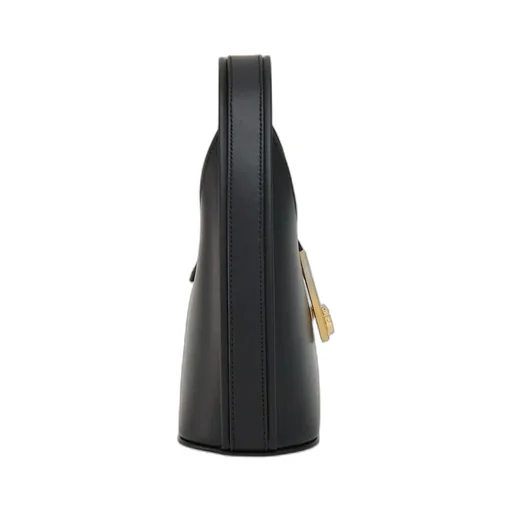 Salvatore Ferragamo Gancini-Buckle Logo-Engraved Mini Hobo Bag