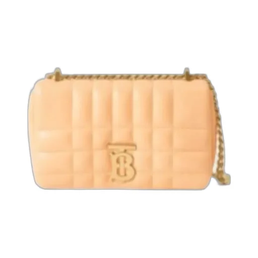 Burberry Logo Plaque Quilted Small Shoulder Bag