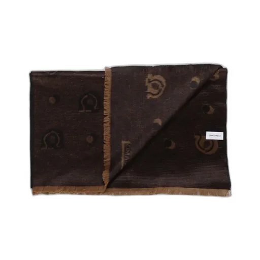 Salvatore Ferragamo Pattern-Jacquard Frayed Hem Scarf