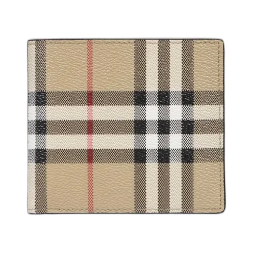 Burberry All-Over Check Printed Bi-Fold Wallet