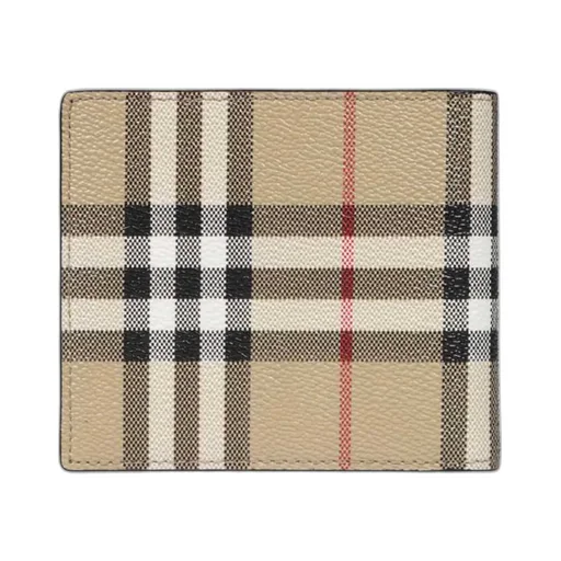 Burberry All-Over Check Printed Bi-Fold Wallet