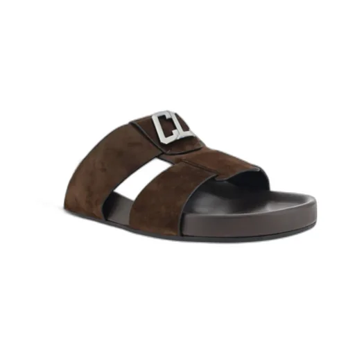 Christian Louboutin Open Toe Slip-On Sandals