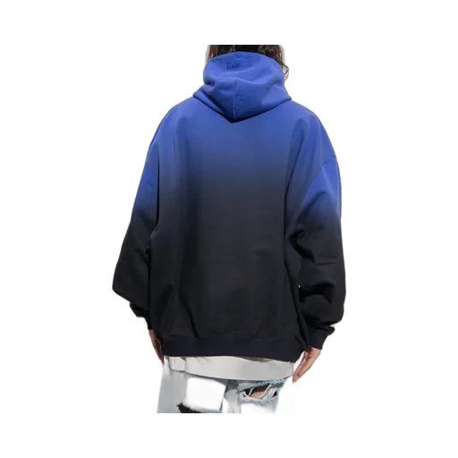 Logo-Print Faded-Effect Hoodie