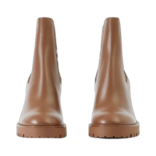 Burberry New Allostock Check Panel Ankle Boots