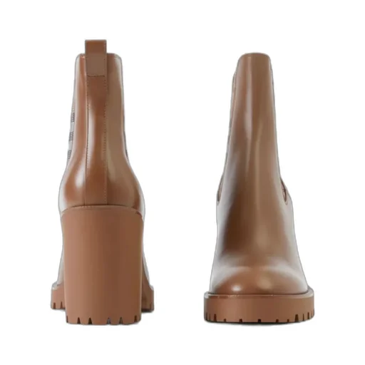Burberry New Allostock Check Panel Ankle Boots