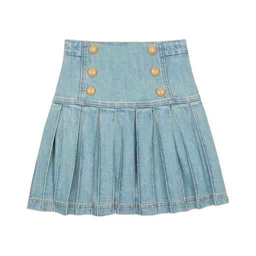 Pleated High-Waisted Skirt