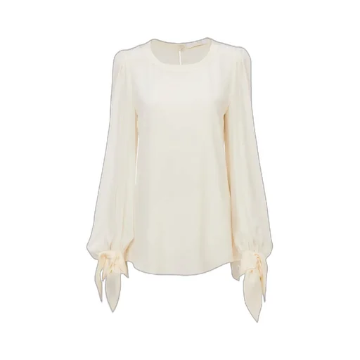 Chloé Knot Detailed Long-Sleeved Top