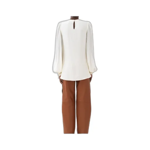 Chloé Knot Detailed Long-Sleeved Top