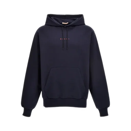 Marni Logo Printed Drawstring Hoodie