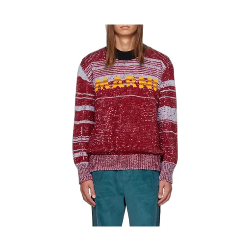 Marni Logo Intarsia Crewneck Jumper