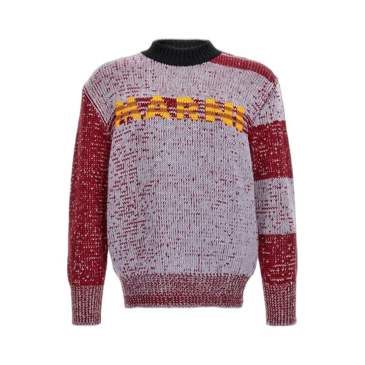 Marni Logo Intarsia Crewneck Jumper