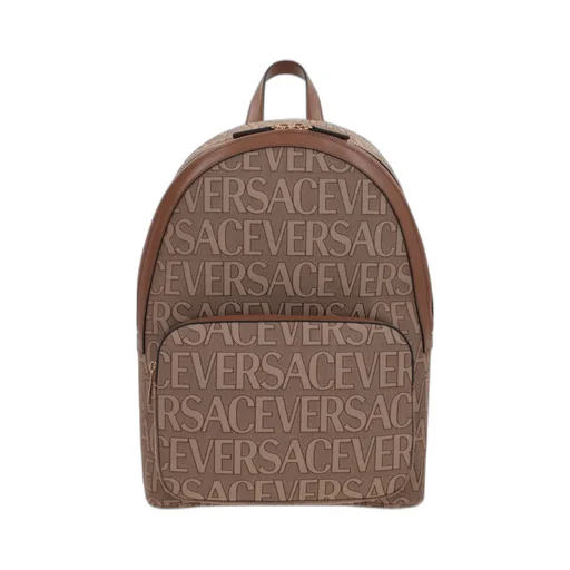 Versace Allover Logo Printed Backpack