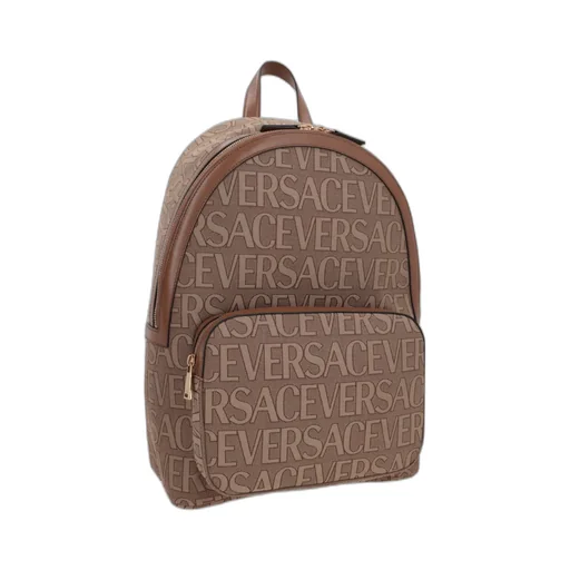 Versace Allover Logo Printed Backpack