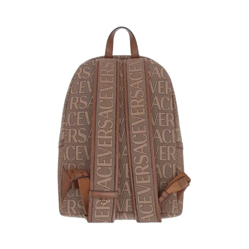 Versace Allover Logo Printed Backpack