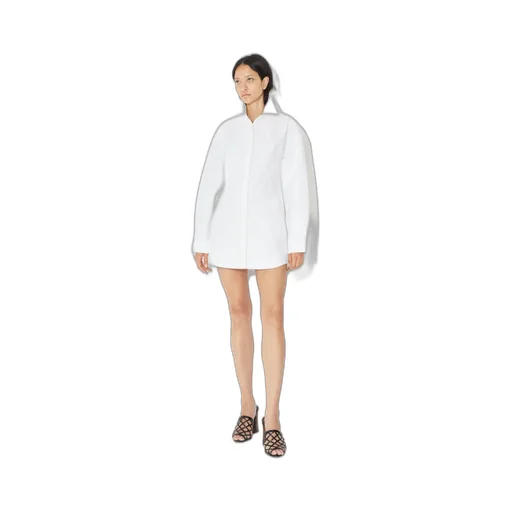 AlaÏA Long-Sleeved Poplin Shirt Dress