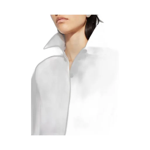 AlaÏA Long-Sleeved Poplin Shirt Dress