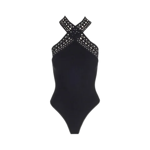 AlaÏA Halterneck Cut-Out Bodysuit