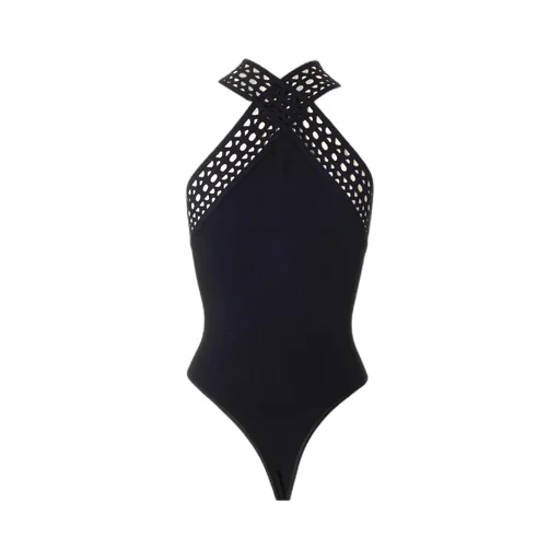 AlaÏA Halterneck Cut-Out Bodysuit