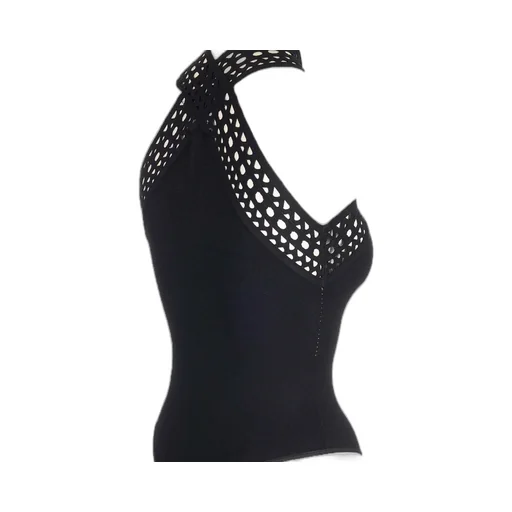 AlaÏA Halterneck Cut-Out Bodysuit