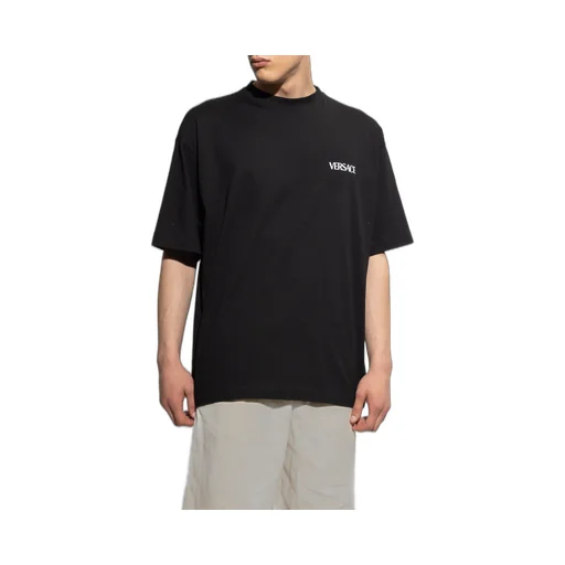 Versace Logo-Printed Crewneck T-Shirt