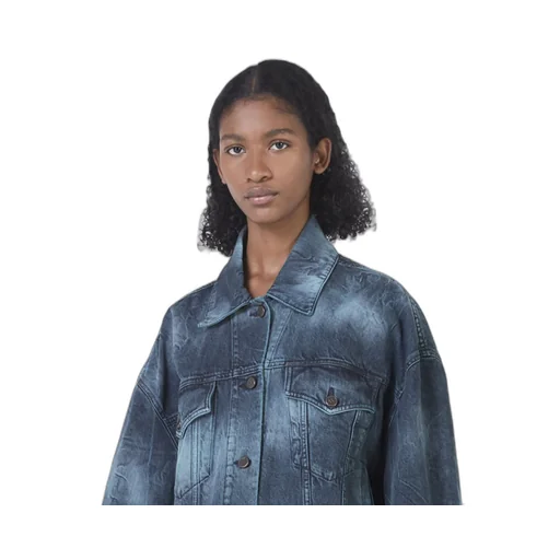 Stella Mccartney Tie-Dye Oversized Denim Jacket