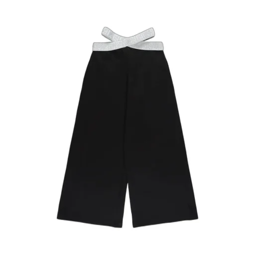 Fendi Kids Cut-Out Detailed Wide Leg Trousers