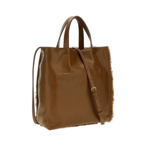 Marni Logo-Patch Open Top Tote Bag