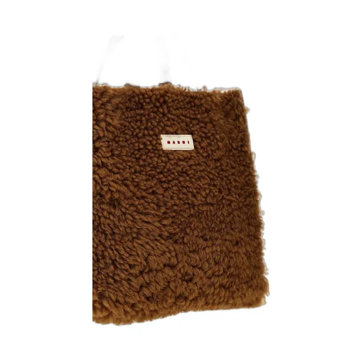 Marni Logo-Patch Open Top Tote Bag