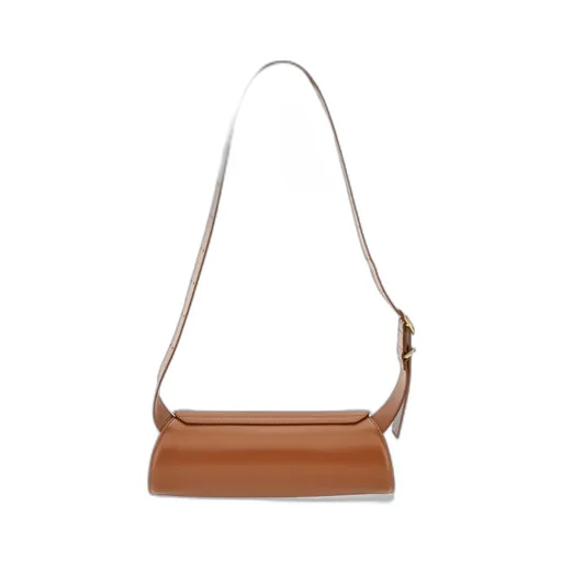 Jil Sander Cannolo Logo Embossed Small Shoulder Bag