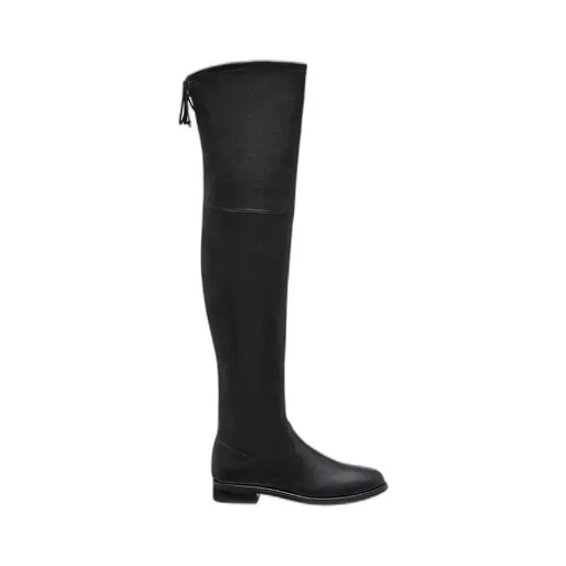 Round-Headed Knee-Crossing Boots