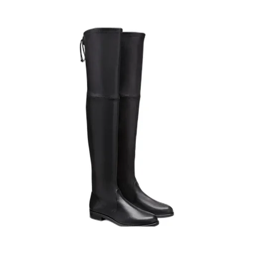Round-Headed Knee-Crossing Boots