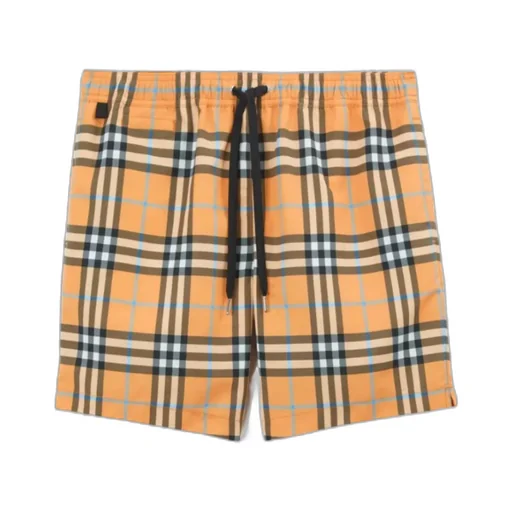 Check Drawcord Swim Shorts