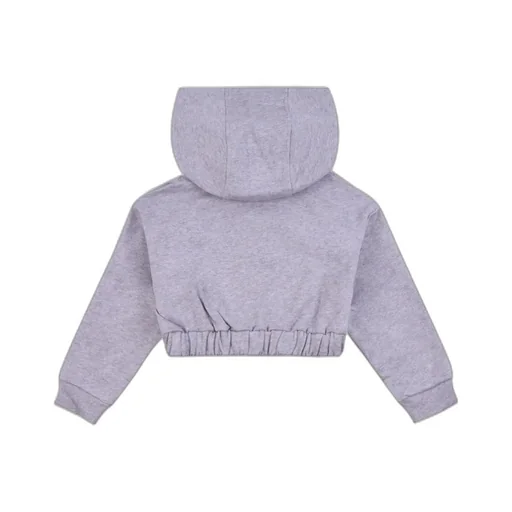 Fendi Kids Logo Printed Cropped Hoodie