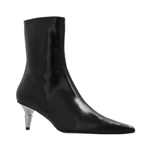 Spike Pointed-Toe Ankle Boots