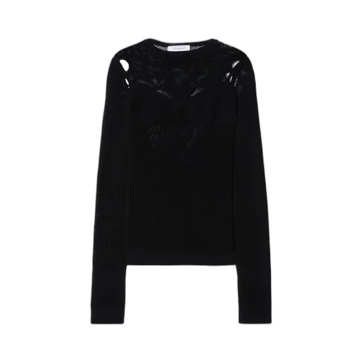 Off-White Arrow Cut-Out Crewneck Top