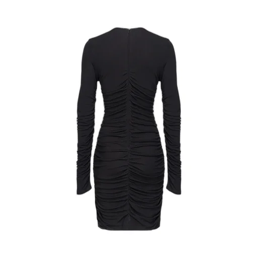 Gathered V-Neck Minidress
