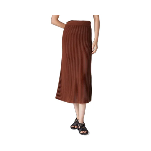 Loro Piana Ikeda Pleated Midi Skirt